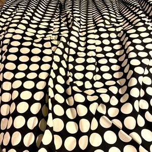 Calvin Klein size 14 black and white polka dot skirt